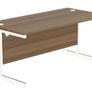 NEW - 1600 x 800 Straight Cantilever Desk - Dark Walnut Image 2