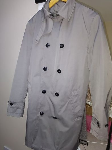 Zara Trench Coat Grey Detachable Lining