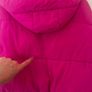 Zara Fuchsia Pink Quilted Puffer Jacket with Hood - XS Image 9
