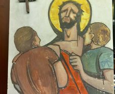 Stations of the Cross, made of plaster, v heavy, D18