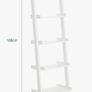 White wooden ladder shelf Image 2