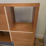 4 Cube Storage Bookcase with Wheels Image 6