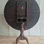 Antique tilt top dining table and 2 chairs Image 5