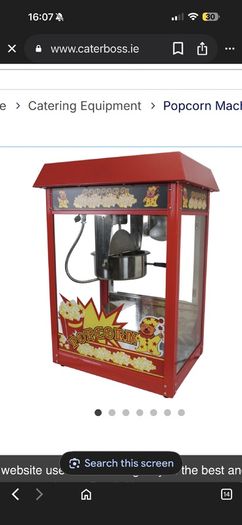 Brand new unopened popcorn machine