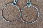 Sterling silver hoop earrings