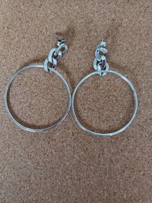 Sterling silver hoop earrings