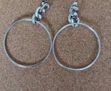 Sterling silver hoop earrings