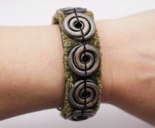 Handmade Green Ceramic Bracelet