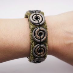 Handmade Green Ceramic Bracelet