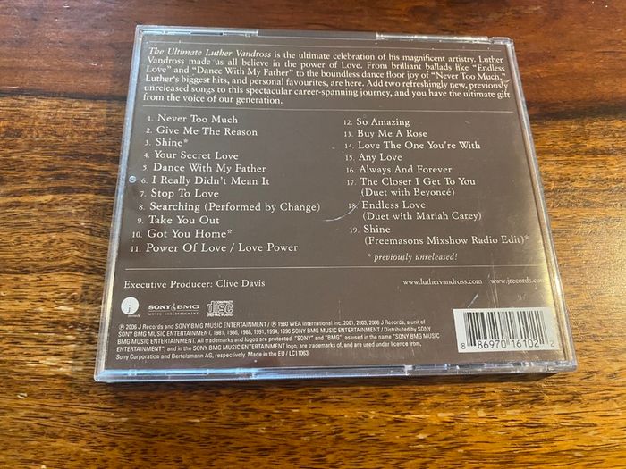 The Ultimate Luther Vandross CD