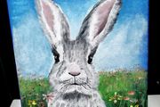 Original Painting  Hare Today