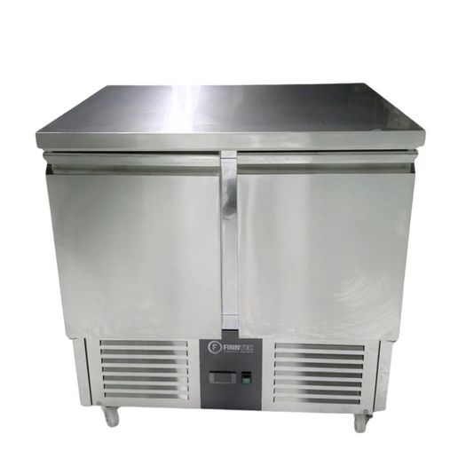 Finntec Commercial 2 Door Undercounter Fridge  Stainless Steel
