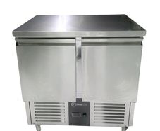 Finntec Commercial 2 Door Undercounter Fridge  Stainless Steel