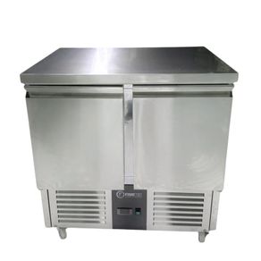 Finntec Commercial 2 Door Undercounter Fridge  Stainless Steel