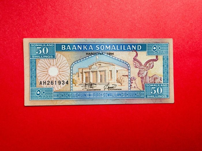 Somaliland  50 Shillings. 1994 Pick 17a  Unc