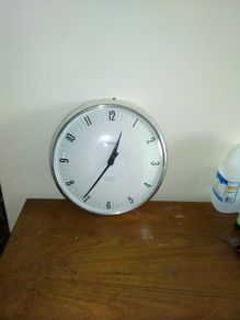 Vintage smiths industrial design wall clock .