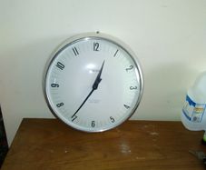 Vintage smiths industrial design wall clock .