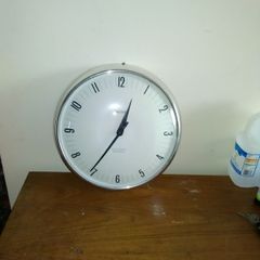 Vintage smiths industrial design wall clock .