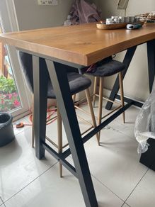 bar table and stools