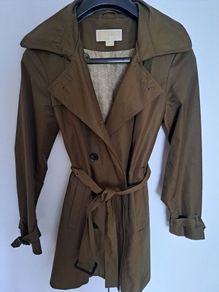 Michael Kors Belted Khaki coat S