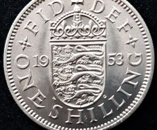 2 x 1953 Great Britain Reverse And Scotland Reverse Shillings