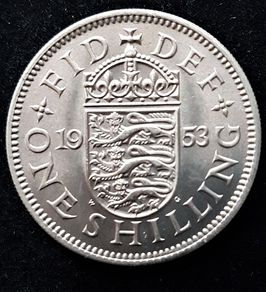 2 x 1953 Great Britain Reverse And Scotland Reverse Shillings