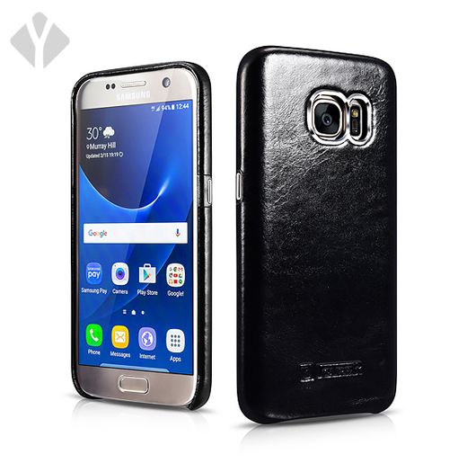 S7 Vintage Leather Back Cover