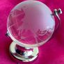 Glass globe paper weight x2 one gold & silver Image 8