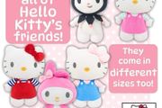 New LARGE Hello Kitty Original Style Dungaree Plush Soft Toy 45CM &amp; 40CM..