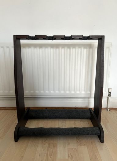 4-Guitar Stand - Dark Walnut