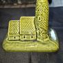 Vintage Green Glazed Ceramic of an Irish Round Tower and Church by Knock Pottery in Ireland and a Vintage Angel, Postage Available or Collection Image 2
