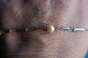 Vintage Sterling Silver 925 Necklace with Pearls 2,7g
