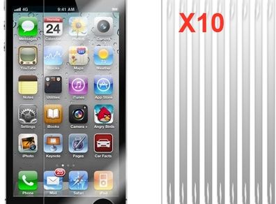 10x New Iphone 5 Clear Screen Protector Guarder 10 In 1 Pack