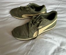 Khaki Olive green Puma Sneakers Trainers 11