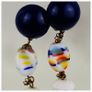 Retro Murano Millefiori Glass Long Drop Clip On Earrings Image 4
