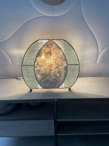 large handmade table lamp