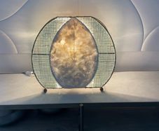 large handmade table lamp
