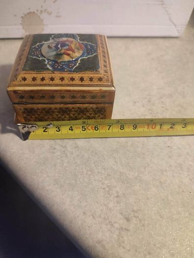 Handmade SMALL Wooden Jewelry Box, Asian Wooden Storage Box, Antique Jewelry Box