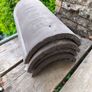 Half round ridge tile - brown Image 2