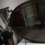 Extremely heavy brass and copper antique mirror Image 3