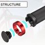 Labewin Bike Handlebar Grips, Non-Slip Rubber Bicycle Handle Grip with Aluminum Lock, Bike Hand Grip for Scooter Cruiser Urban Bike Tricycle Wheel Chair MTB BMX Foldable Bicycle Image 7