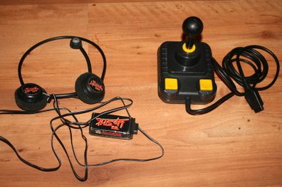 Zipstick Joystick and RARE The Lip Stik headphones Working C64, Amiga, Atari, Sinclair, Amstrad