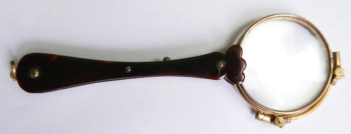Victorian Rolled Gold Lorgnette: Flip Up Spectacles, Theatre Glasses