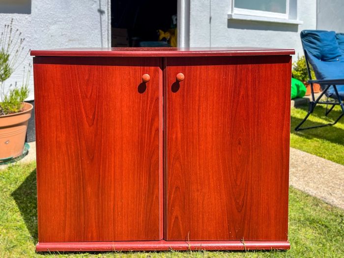wooden computer desk unit - 0.91 x 0.49 x 0.75