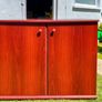 wooden computer desk unit - 0.91 x 0.49 x 0.75 Image 2