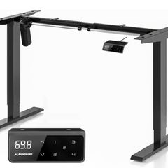 Height Adjustable Electric Standing Desk Frame Two-Stage with Heavy Duty Steel Stand up Desk Computer Desk with Automatic Memory Smart Pannel AVAILABLE IN BLACK/WHITE (FREE POSTAGE)