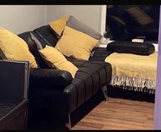 Black sofa bed
