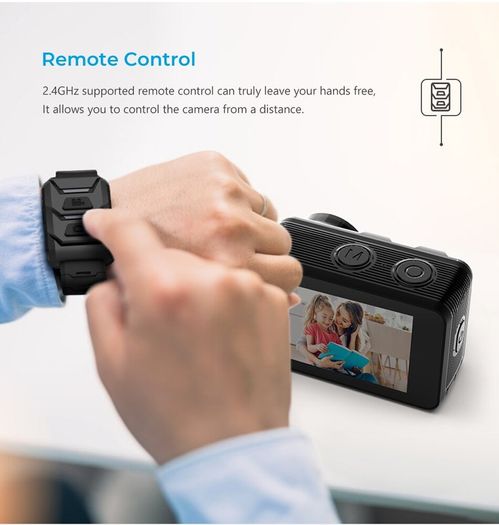 Action Camera K80 4K Dual Screen WiFi 5m Body Waterproof 60FPS 20MP 2.0 Touch LCD EIS Remote Control 4X Zoom Sports Cam