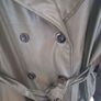 green leather look trench coat Image 5