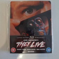 John Carpenter's THEY LIVE Blu Ray Steelbook (Rare)